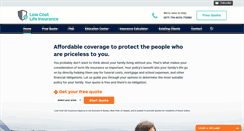 Desktop Screenshot of lowcostlifeinsurance.com